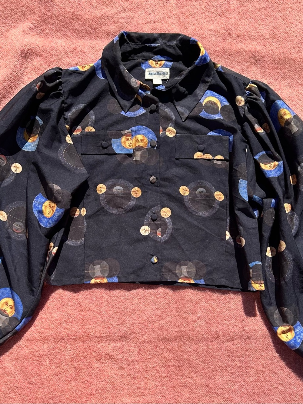 Samantha Pleet Keep Blouse in Galileo Print